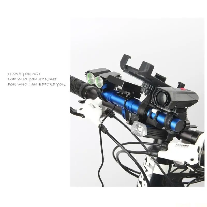 U2JB Bike Handlebar Extender Double Bicycle-Handlebar Extension Bracket for Holding Lamp Speedometer GPS-Phone Mount Holder