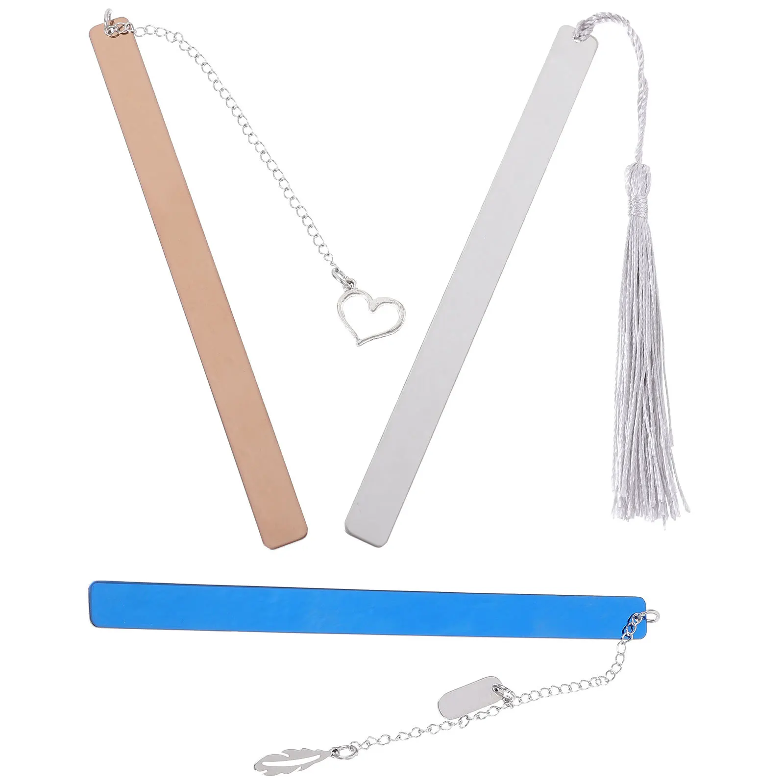 3Pcs Classic Bible Sign Bookmarks Zinc Alloy Stainless Steel Waterproof Tearresistant Wearable Reusable Reading Page