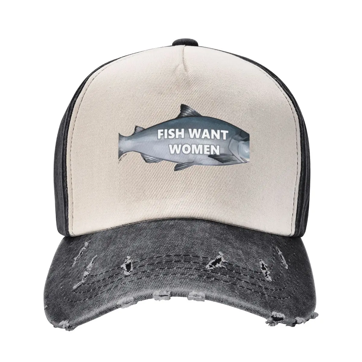 

fish want women Baseball Cap custom caps Hat Baseball Cap Wild Ball Hat Men Golf Wear Women's