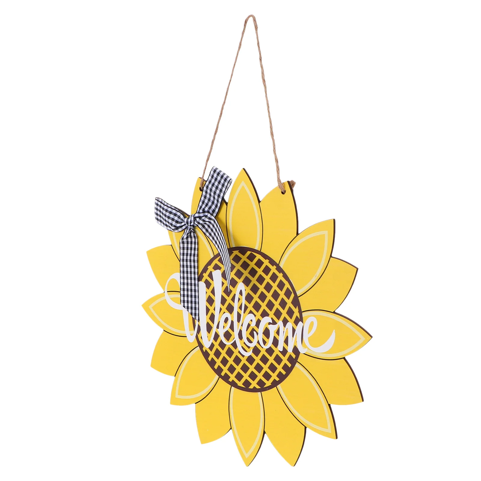 

Sunflower Hanging Plaque Decorative Wood Craft Store Door Sign Welcome Hanging Wall Plant Decor Shop Entrance