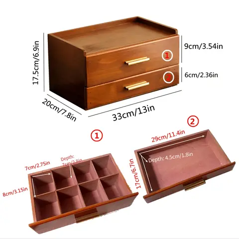 8 best sales लकड़ी का दराज बॉक्स - №8