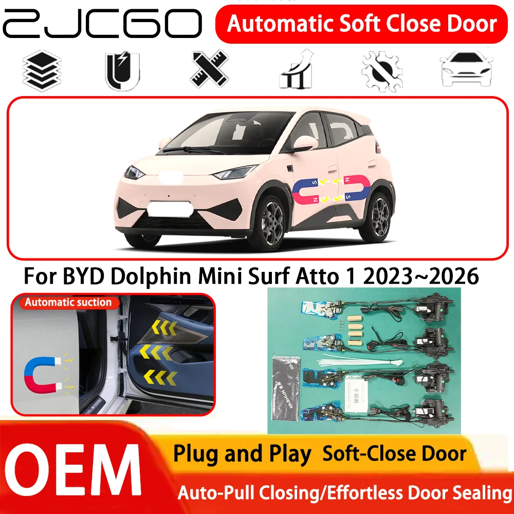 for BYD Dolphin Mini Surf Atto 1 2023~2026 Car OEM Plug and Play Automatic Electric Soft Close Door Comfort Closing System ﻿