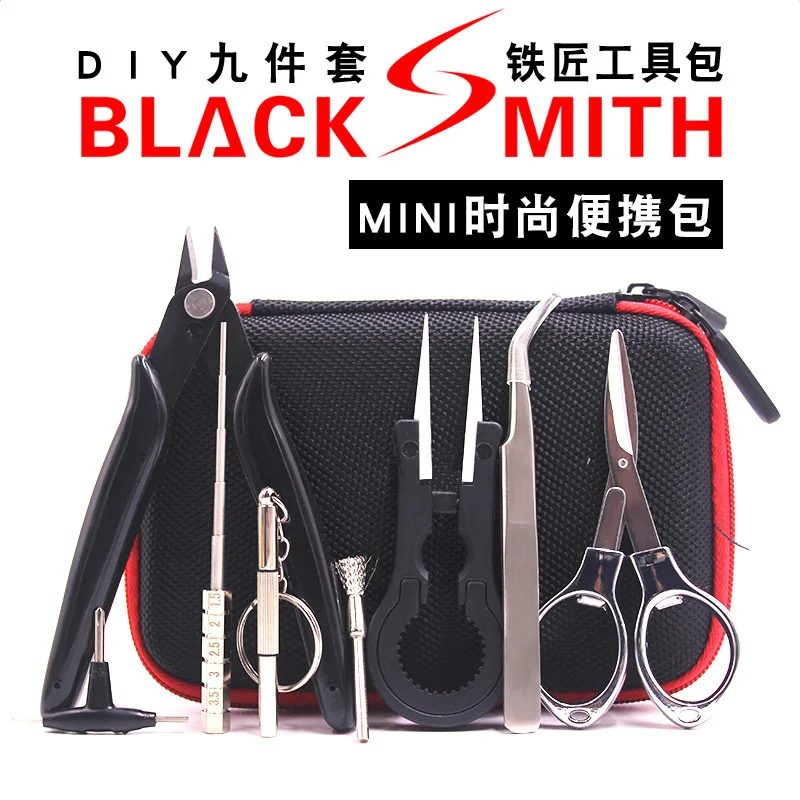 Black mith blacksmith kit heating wire winding rod divine tool diy multi-function ceramic tweezers set