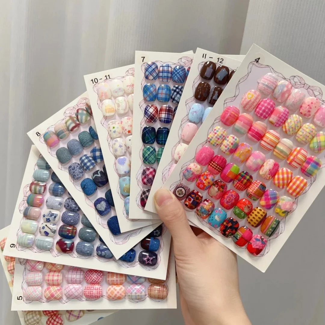 10Rolls Plaid Thousand-Bird Bow  Stars Nail Foils Transfer Paper  Nail Art Stickers  Manicure Set Decal  Nails Decoration
