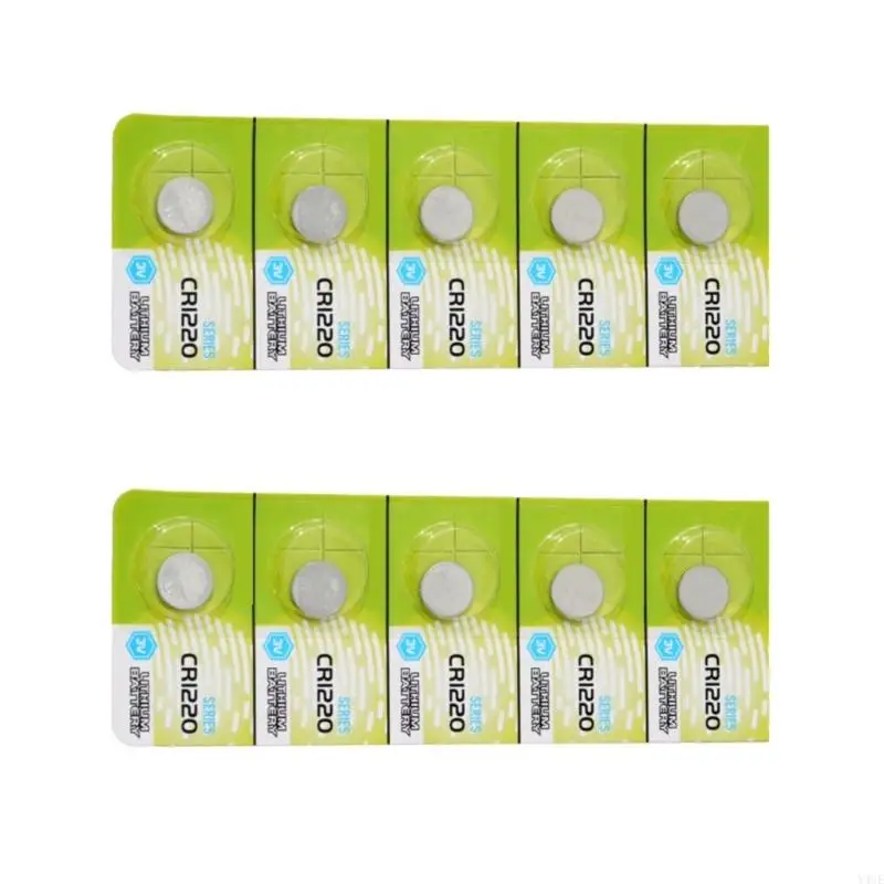 Y4UE CR1220 3V литиевые кнопки батарейки для автомобиля и аккумулятор Toy CR1220