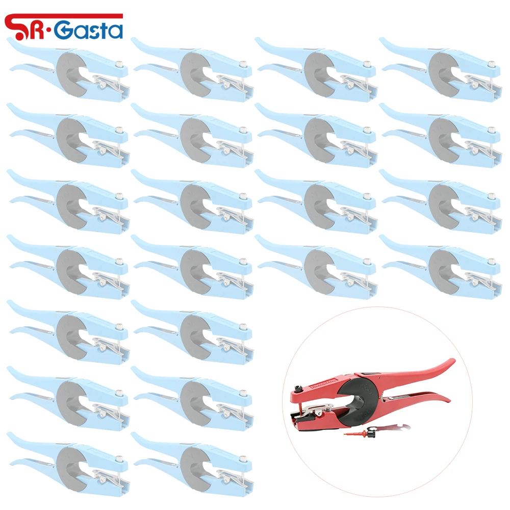 Farm Animal Ear Tag Pliers Livestock Ear Tag Installation Tool Red /Blue Alloy Material Applicator Veterinary Marker Tool