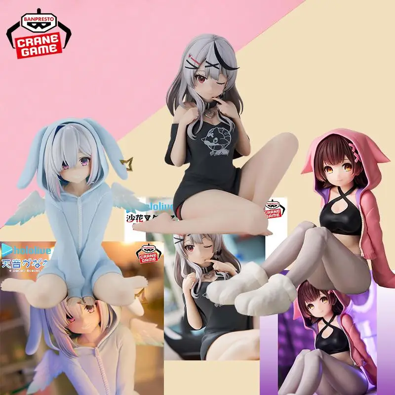 

In Stock BANDAI hololive IF Relax time Amane Kanata Sakamata Chloe Roboco-san Anime Action Collection Figures Model Toys Gift