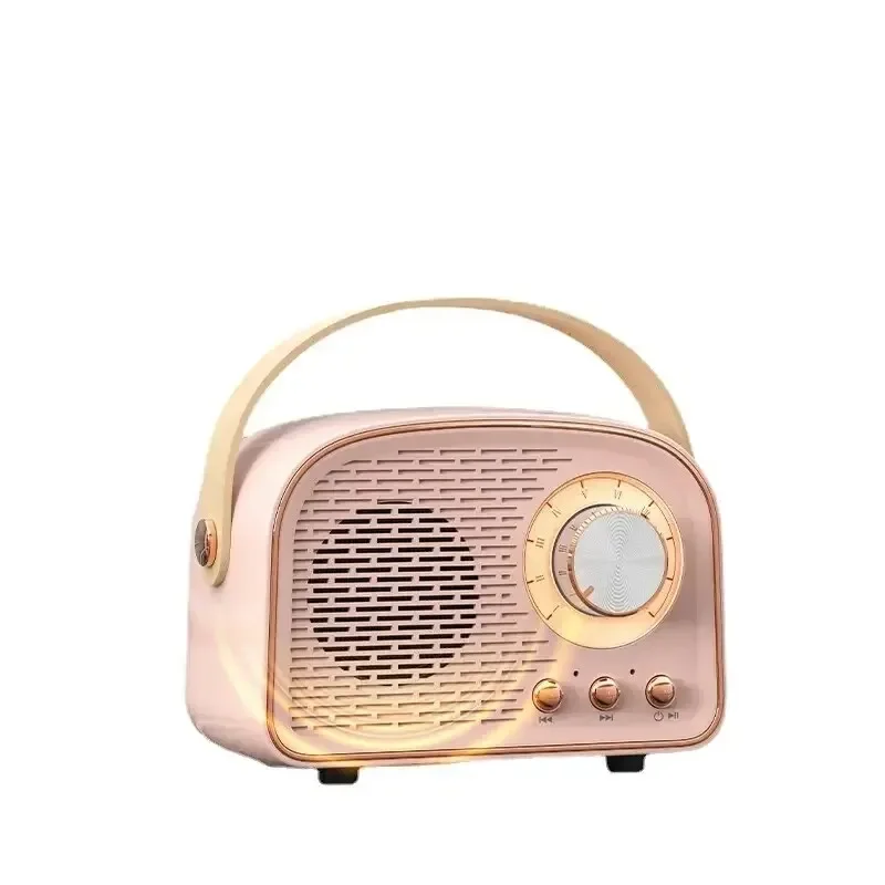 Retro Bluetooth Speakers USB AUX TF FM Radio Portable Mini Boombox Enhanced Bass For Table Home Outdoor Vintage Audio MP3 image 5