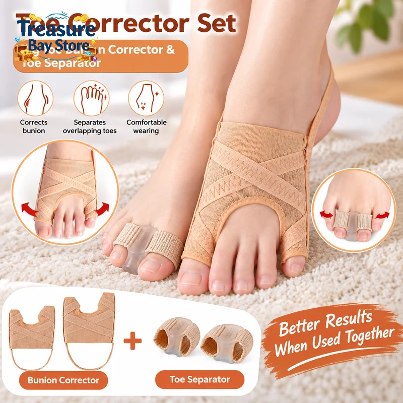 Adjustable Hallux Valgus Bunion Corrector Toe Separator Orthotics Foot Bone Big Thumb Straightener Pedicure Foot Care Tools