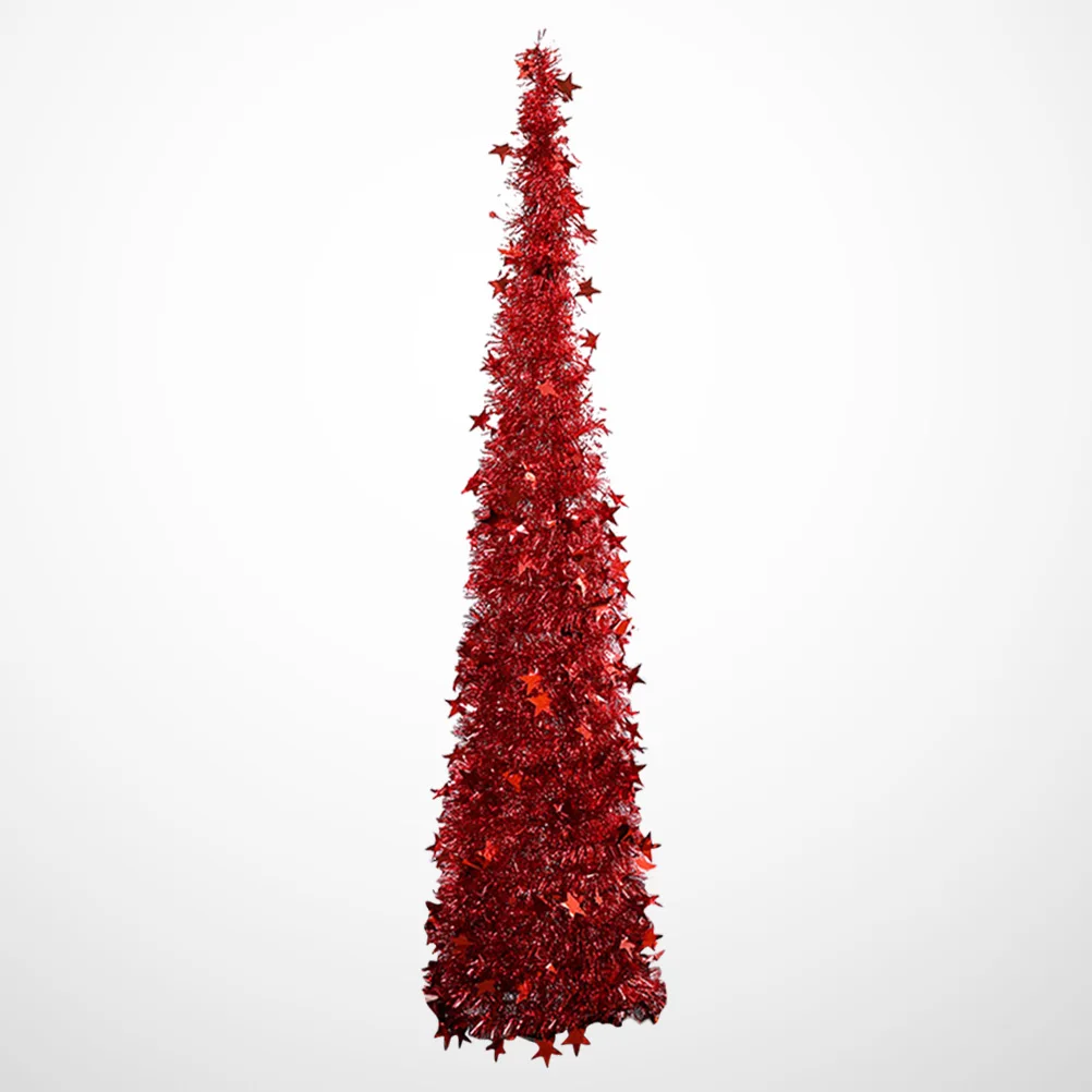 

120 Cm Folding Christmas Tree Small Trees Drop down Out Desktop Foldable Pop up Xmas