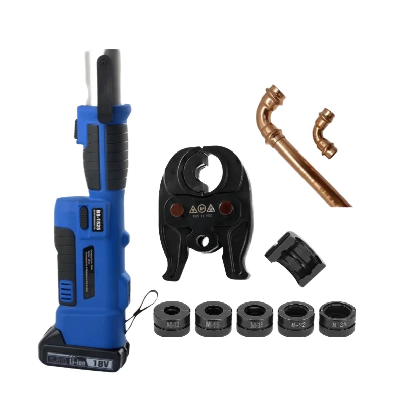 

18V Pro Press 5.0Ah*2 Battery-Powered Hydraulic Copper Tube Pipe Crimping Tool Kit HVAC Stainless Steel M12-28mm Plumbing Pliers