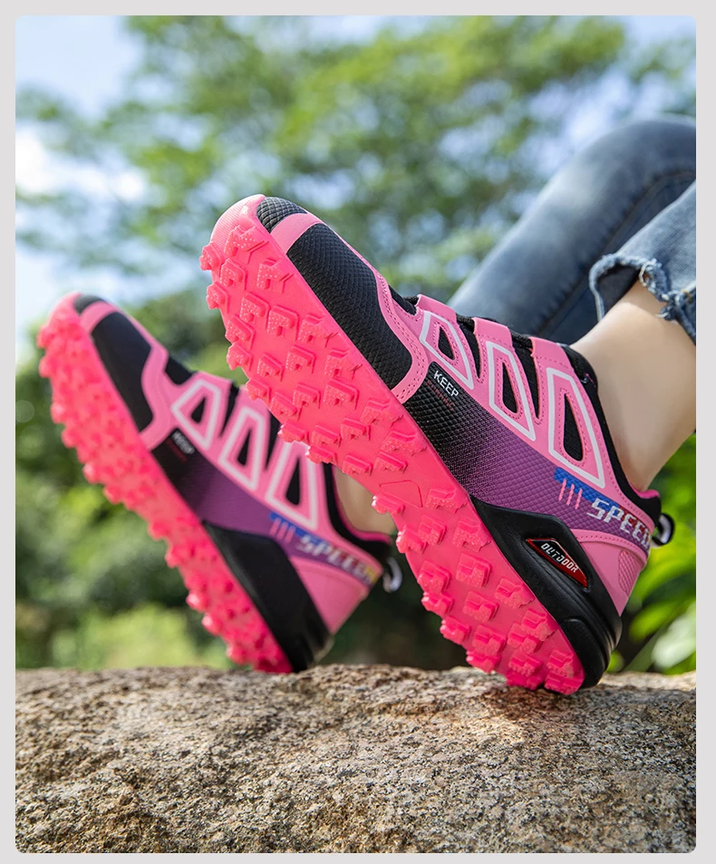 Wasserdichte Wanderstiefel für Herren und Damen, rutschfeste, atmungsaktive, leichte und langlebige Gummisohlen, geeignet für den Außenbereich – Detail 14