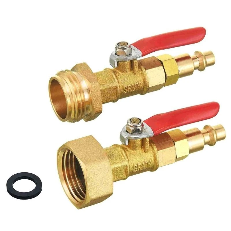 

SZCH Brass Water Air Line Shutoff Ball for Valve Pipe Fittings Connector Control