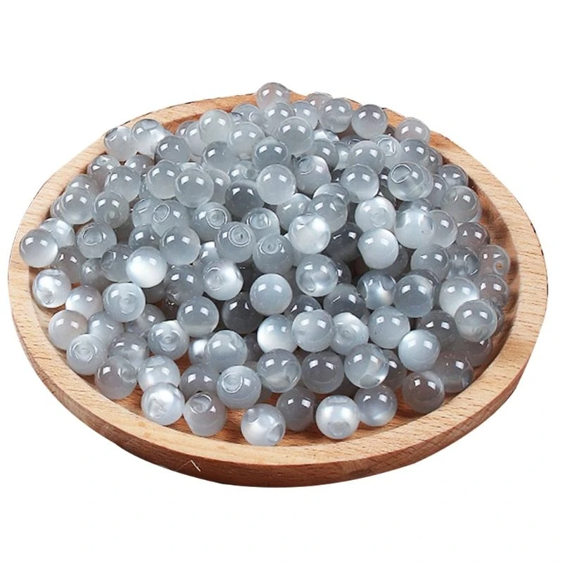 10pcs 10 mm Cheongsam Pearlescent Dumped Butones costura Imitación Jade Agujecidos parciales para Suit Hanfu Resina