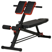 HOMCOM folding tilt dumbbell bench with 4 levels height adjustable weight bench for training