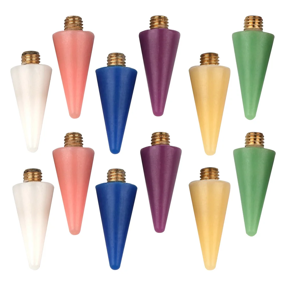 

12pcs Jewelry Gems Picker Replacement Tips 6 Colors For Diy Manicure Tools Rhinestone Picker Nail Art Pen Nail Polish