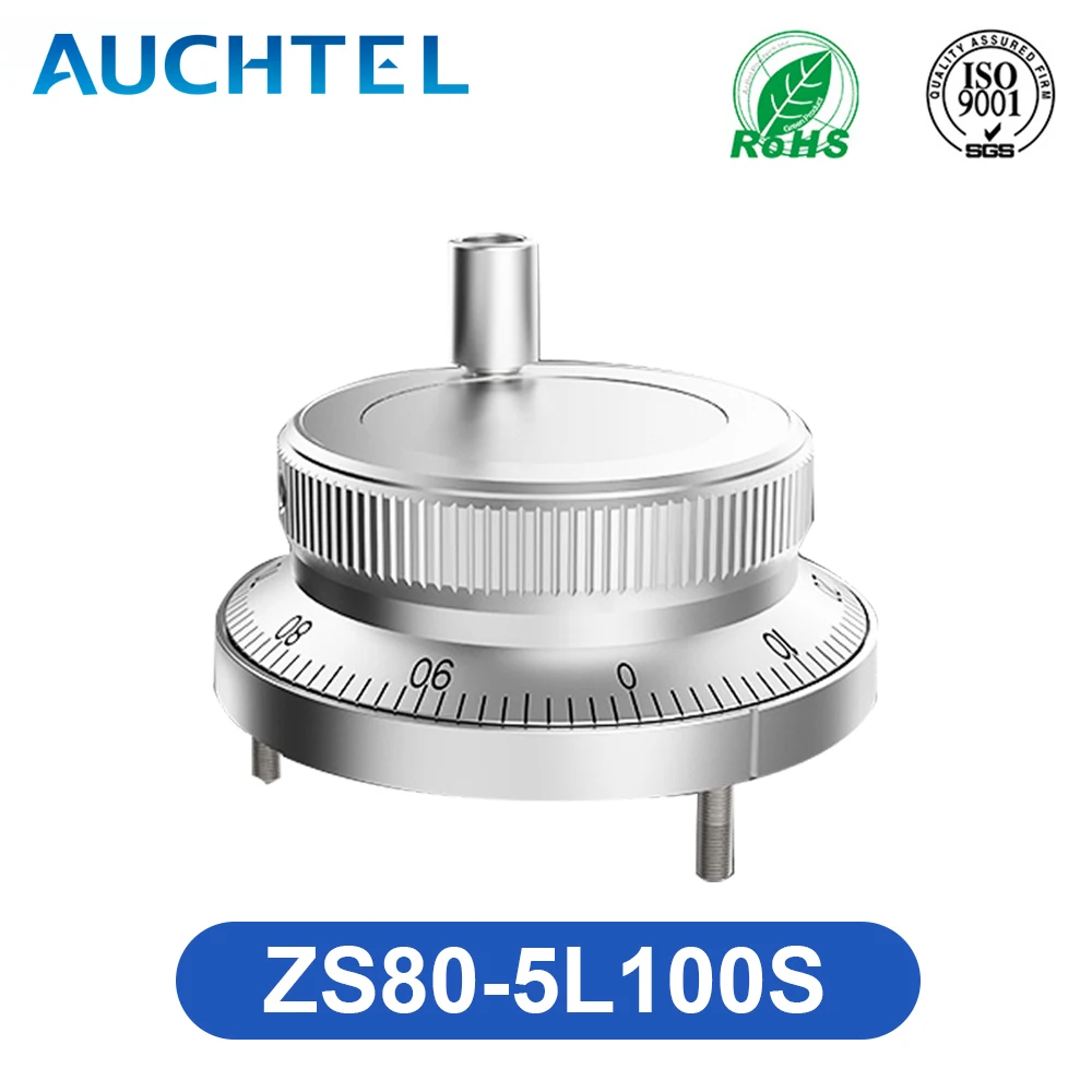 CNC Pulser Handwheel ZS80-5L100S 5V 6Pin Pulse 100 Electronic Generator Hand Wheel Lathe Hand Crank 80mm Rotary Encoder