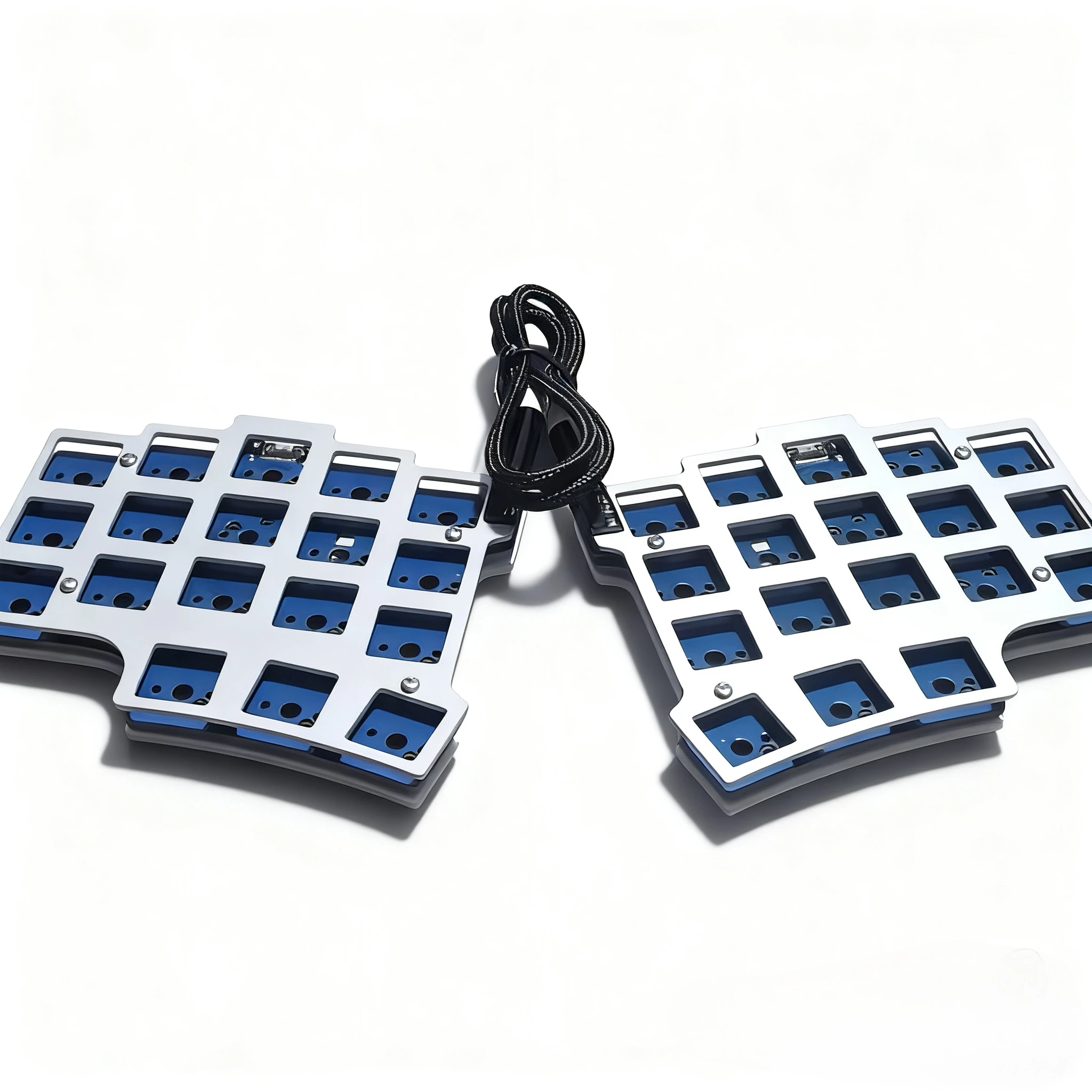 3x5 Split Keyboard Kit X7 Ergonomic QMK Wired Gaming Keyboard RGB VIAL Aluminium FR4 Plate for Mechanical Keyboard MX Switch