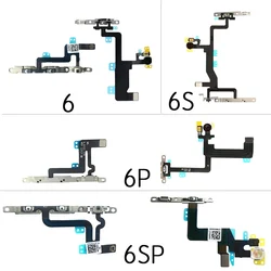 Power ON/Off Mute And Volume Control Button Switch Connector Shock Flex Cable  For iPhone 6 6Plus 6S 6sPlus