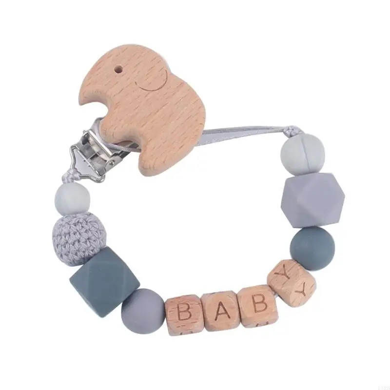 

Anti-Lost Pacifier Chain Dummy Clip Cartoon Nipple Holder Newborns Shower Gift L8RB