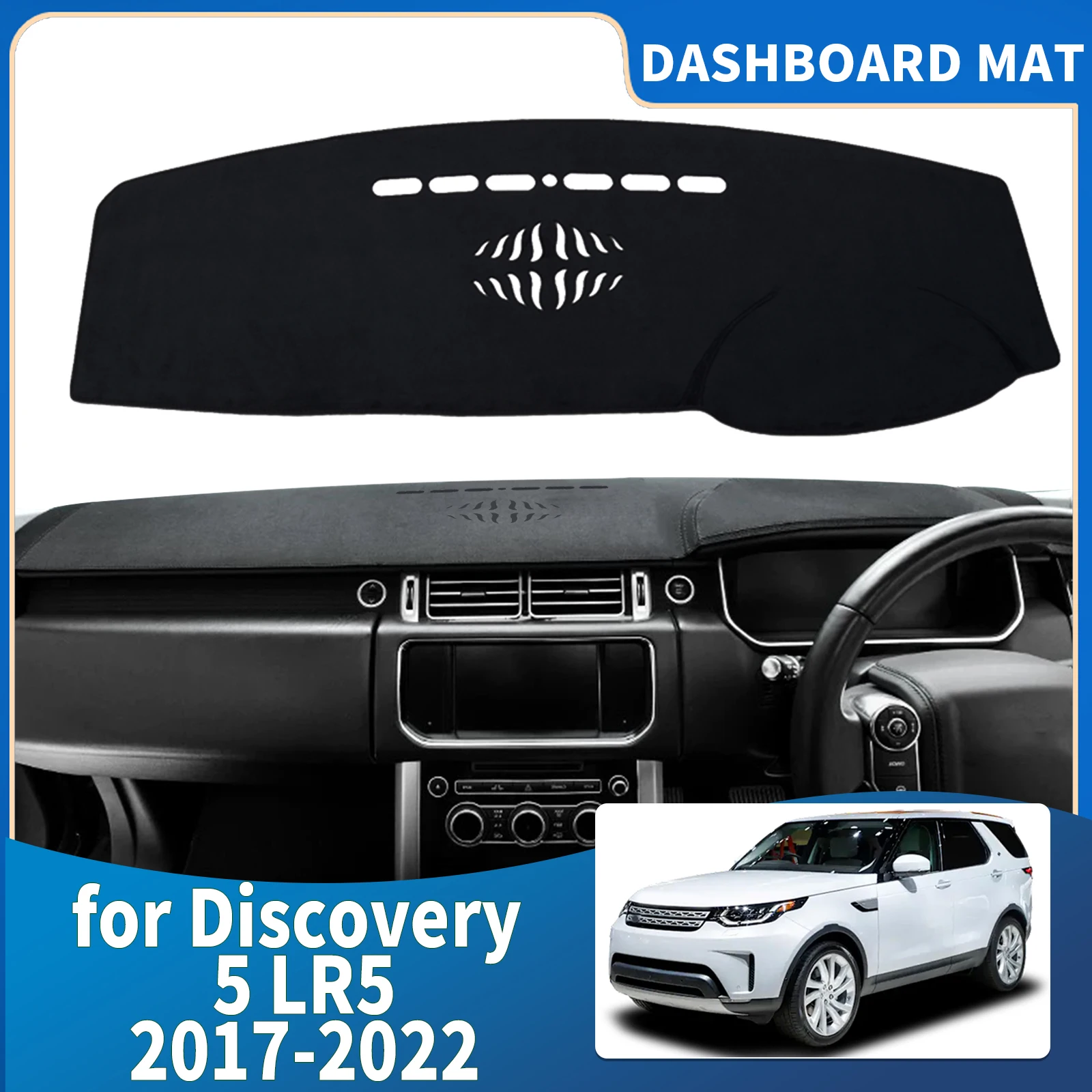 

fit for Land Rover Discovery 5 LR5 2017 2018-2022 Car Dashmat Dashboard Cover Pad Protective Carpet Accessories DashMat Sunshade