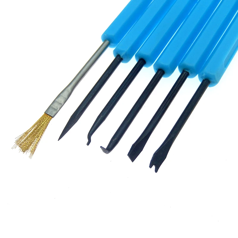 Repair Soldering Tool Soldering Aid Tool 6 Piece Set PCB Desoldering Circuit Board Soldering Kit