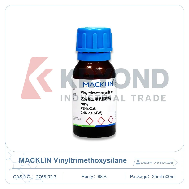 MACKLIN Vinyltrimethoxysilane VTMOS CAS 2768 02 7 Silane Coupling Agent Reagent for Polymer Resin Coating Research 25ml 500ml