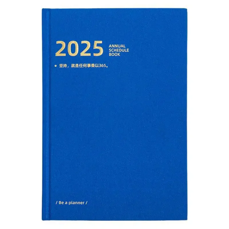 2025 new notebook calendar book 365 days diary notebook cross-border daily office diary almanac planners  agenda  planner