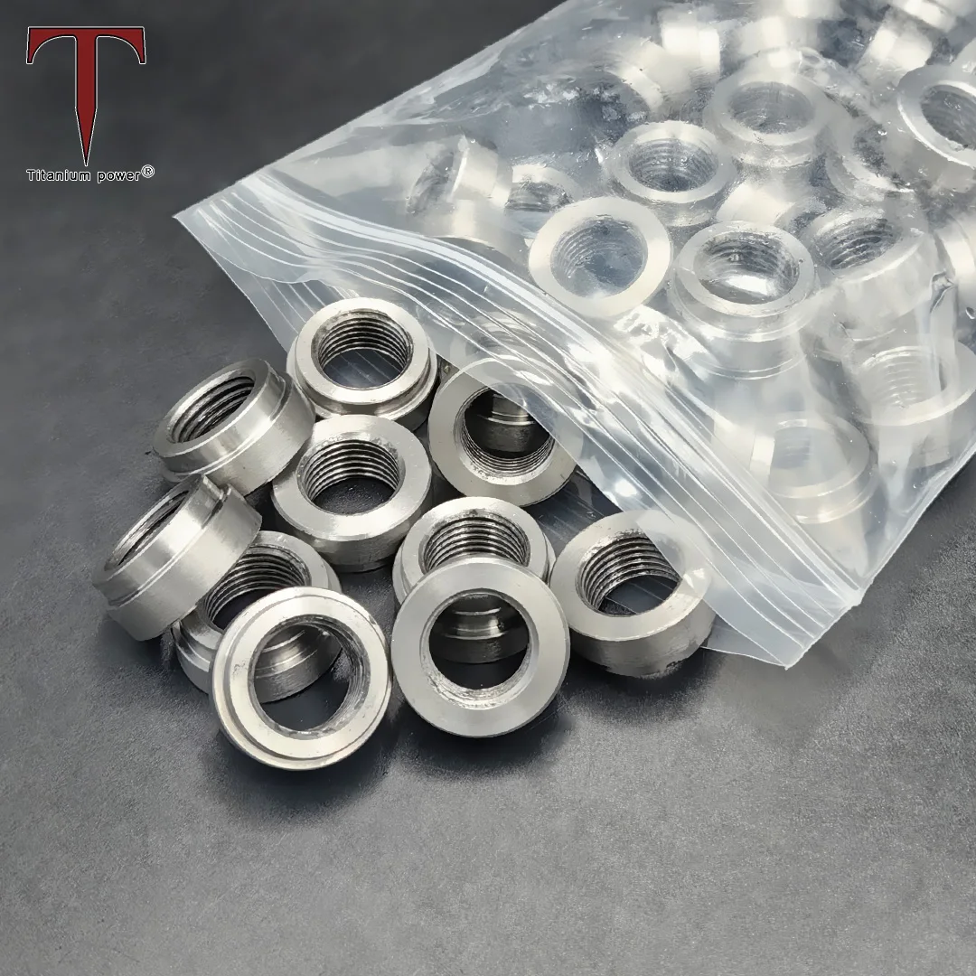 Tanium High Quality O2 Sensor Thread Plug M18x1.5/M16x1.5 Titanium/Stainless Weld On Oxygen Sensor Bung for Car Exhaust Pipe