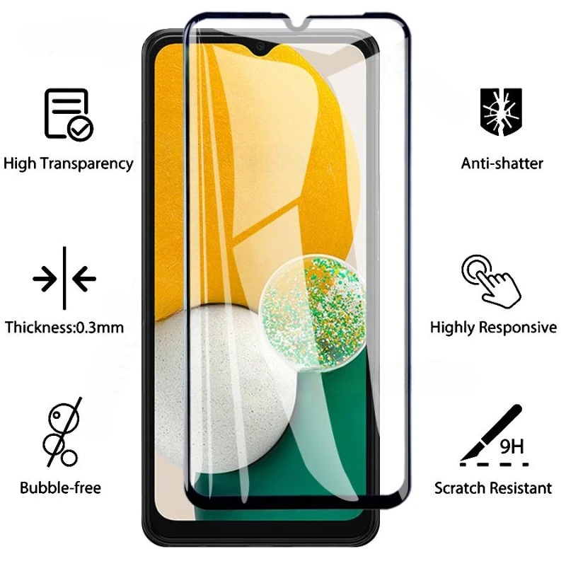 9D Tempered Glass For Samsung Galaxy A04 A04S A04E A03 A13 A23 A33 A53 A73 Screen Protector For Samsung F13 F23 M13 M23 M33 M53