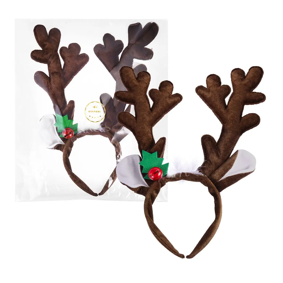 

Reindeer Antlers Headband Christmas Hair Accessory Kids Adults Party Costume Holiday Decor One Size Fits Women Girls