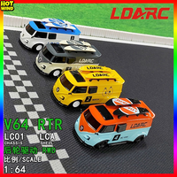 Ldarc Radian V64 Rtr Remote Control Car 1:64 Mini Micro Simulation Rc Model Bread Racing Car Toy 4 Colors Available