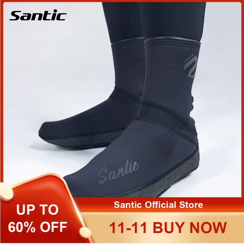 

Santic велосипедные бахилы зимние теплые бахилы ветрозащитные морозостойкие дорожные велосипедные бахилы TZ24P195H