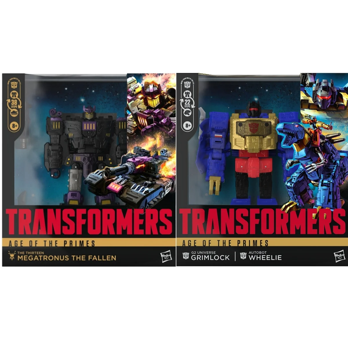 Transformers Age of The Primes G2 Universe Grimlock The Thirteen Megatronus The Fallen Leader Class Action Figure Robot Toys
