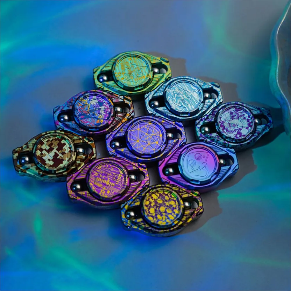 9 Hand EDC Devil Ray 2.0 Fidget Spinner Stress Relief Toy Adults Mechanical Metal Finger Toys Original Designs Fidgeting Spinner