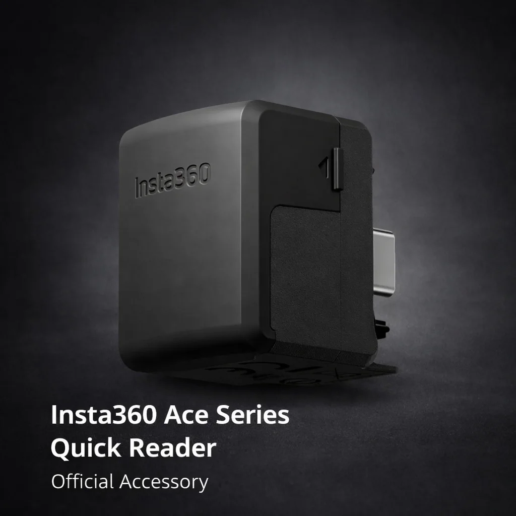 

Внешний модуль хранения данных Insta360 Ace Pro 2 Ace Pro Ace Quick Reader с сертификацией MFI для телефонов iOS и Android.