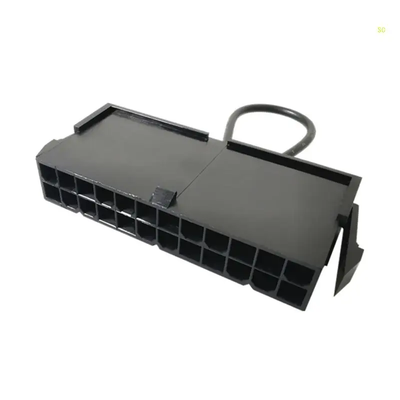 24-Pin ATX เปิด/ปิดจัมเปอร์สะพาน PSU ทดสอบสำหรับหัว 24Pin สีดำ Dropshipping