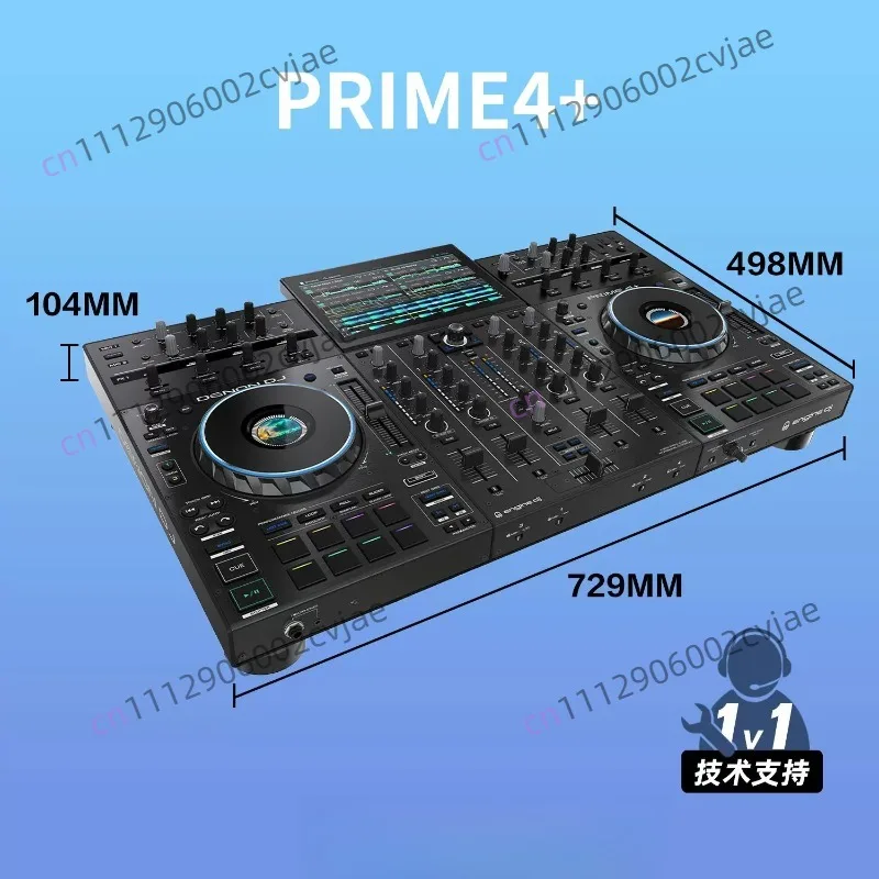 Denon Prime4 + P4 all-in-one machine 4-way U disk digital DJ player controller serato software