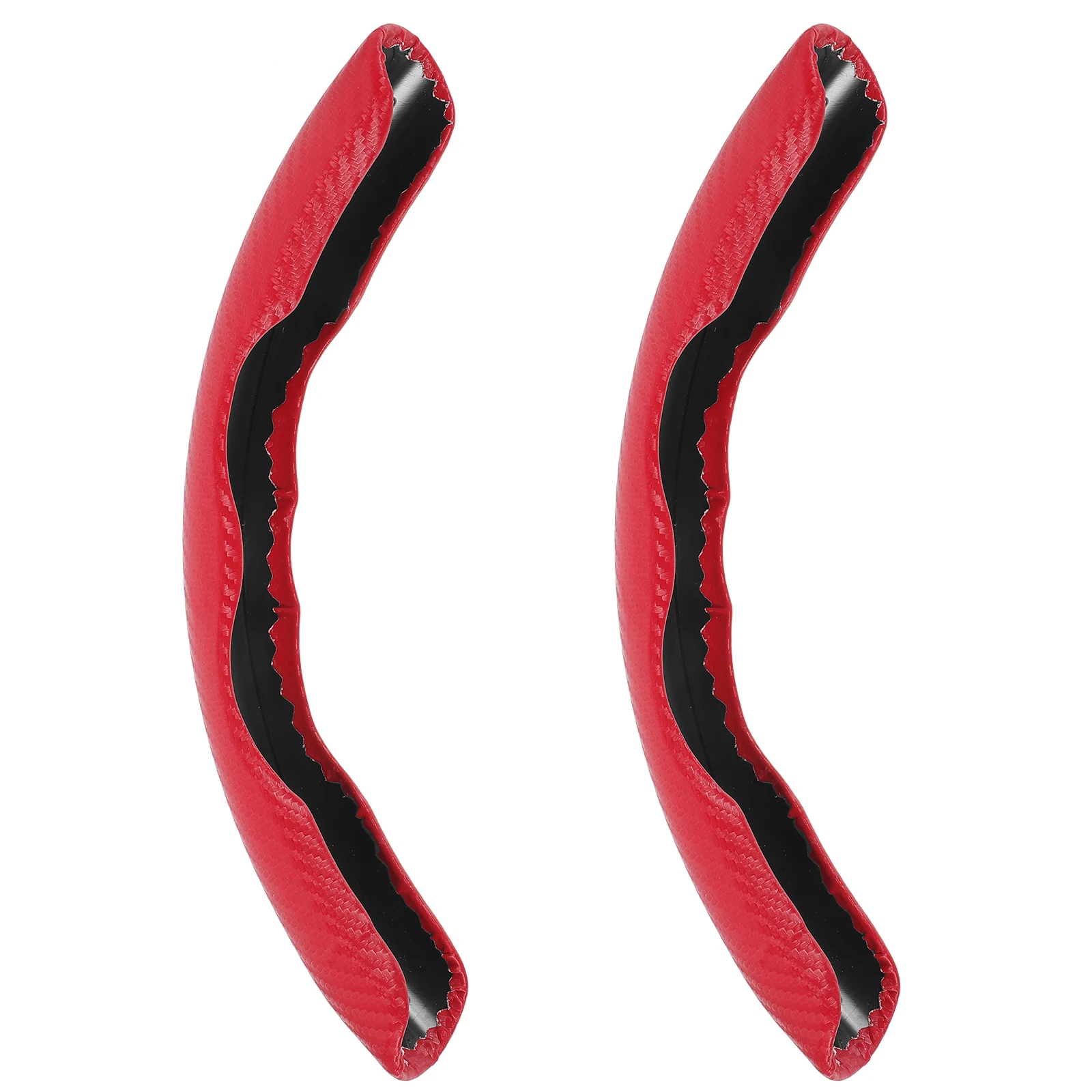 

Car Steering Cover Wheel Covers Red Universal Anti Skid Carbon Fiber Decorative Protector for Most Vehicles with