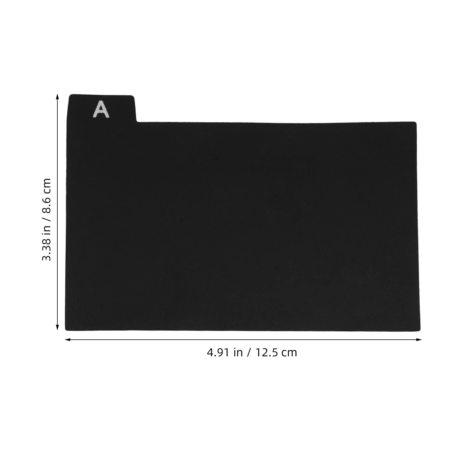 30 Stück Karteikarten-Trennblätter aus Kunststoff, schwarze Tab-Trennblätter für die Dokumentenorganisation, Alphabet-Etiketten-Trenner, Aufzeichnungen, Rezepte, Studie