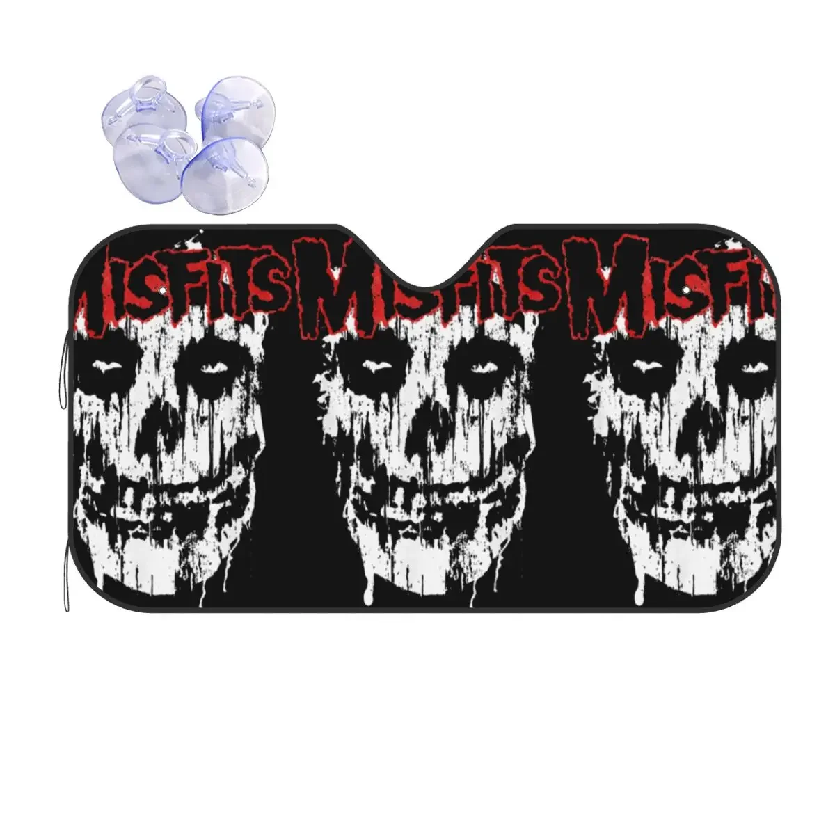 

Misfits череп лобовое стекло Sunsha Horror Хэллоуин модный чехол передний блок окно 76x140 см солнцезащитный козырек УФ-защита