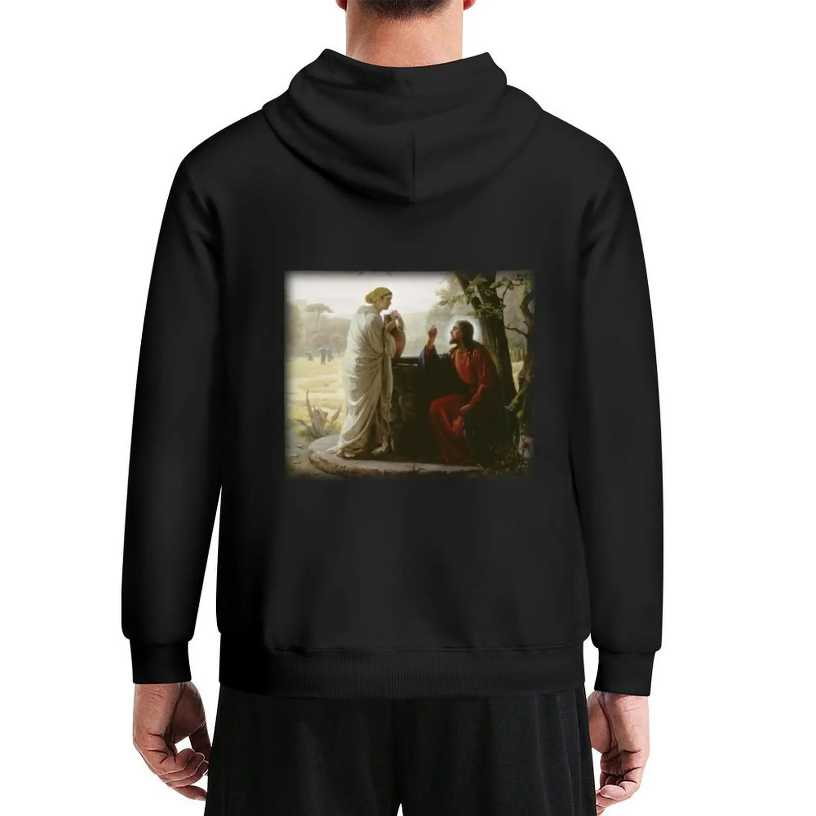 

Carl Heinrich Bloch - Woman at the Well Hoodie men's coat aesthetic clothing autumn clothes men's clothing hoodie man