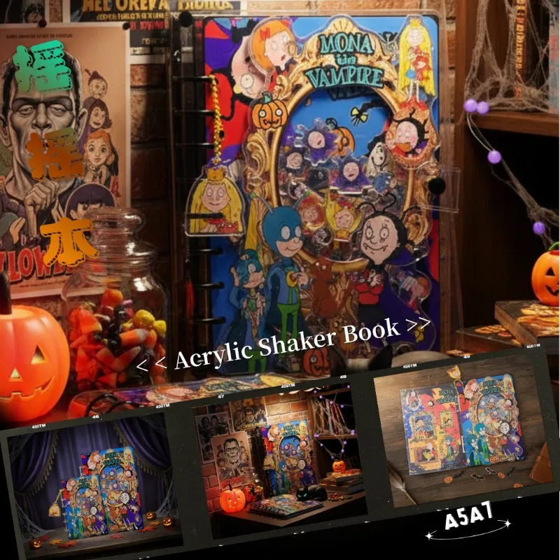 

Акриловый блокнот-шейкер формата А5/А7, лазерная гравировка, белый, для записей, дневник, тетрадь на кольцах, студенческие канцелярские принадлежности, милый подарок