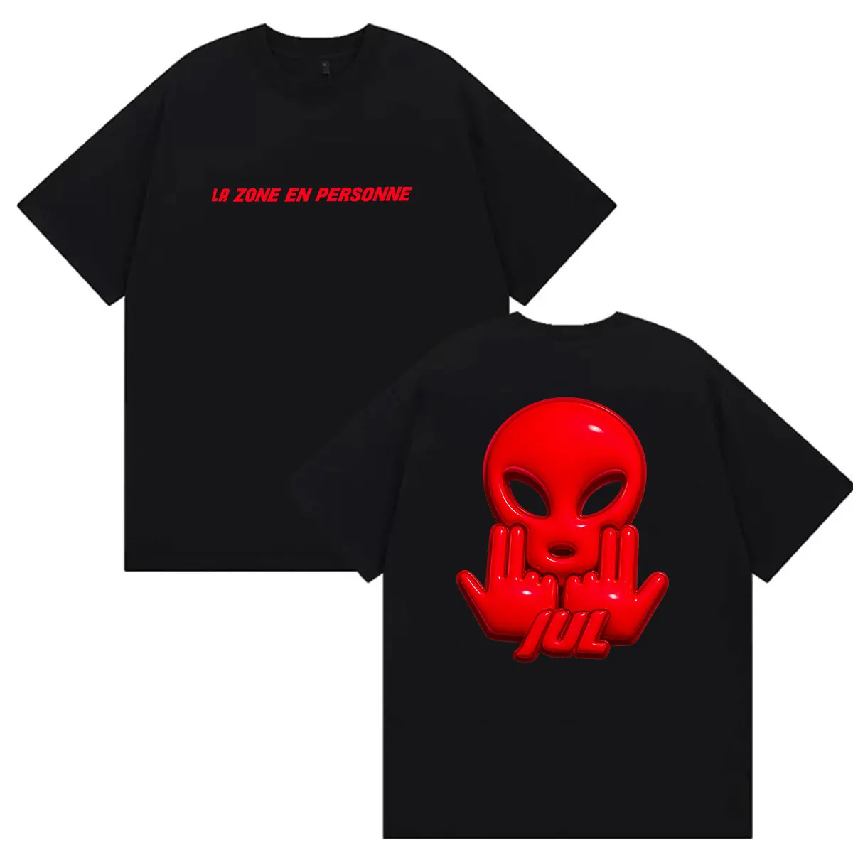 JUL La Zone En Personne 2026 Fans Gift Shirt Men Women Harajuku Vintage Fashion T-shirts Summer Oversized Hip Hop Cotton T-shirt
