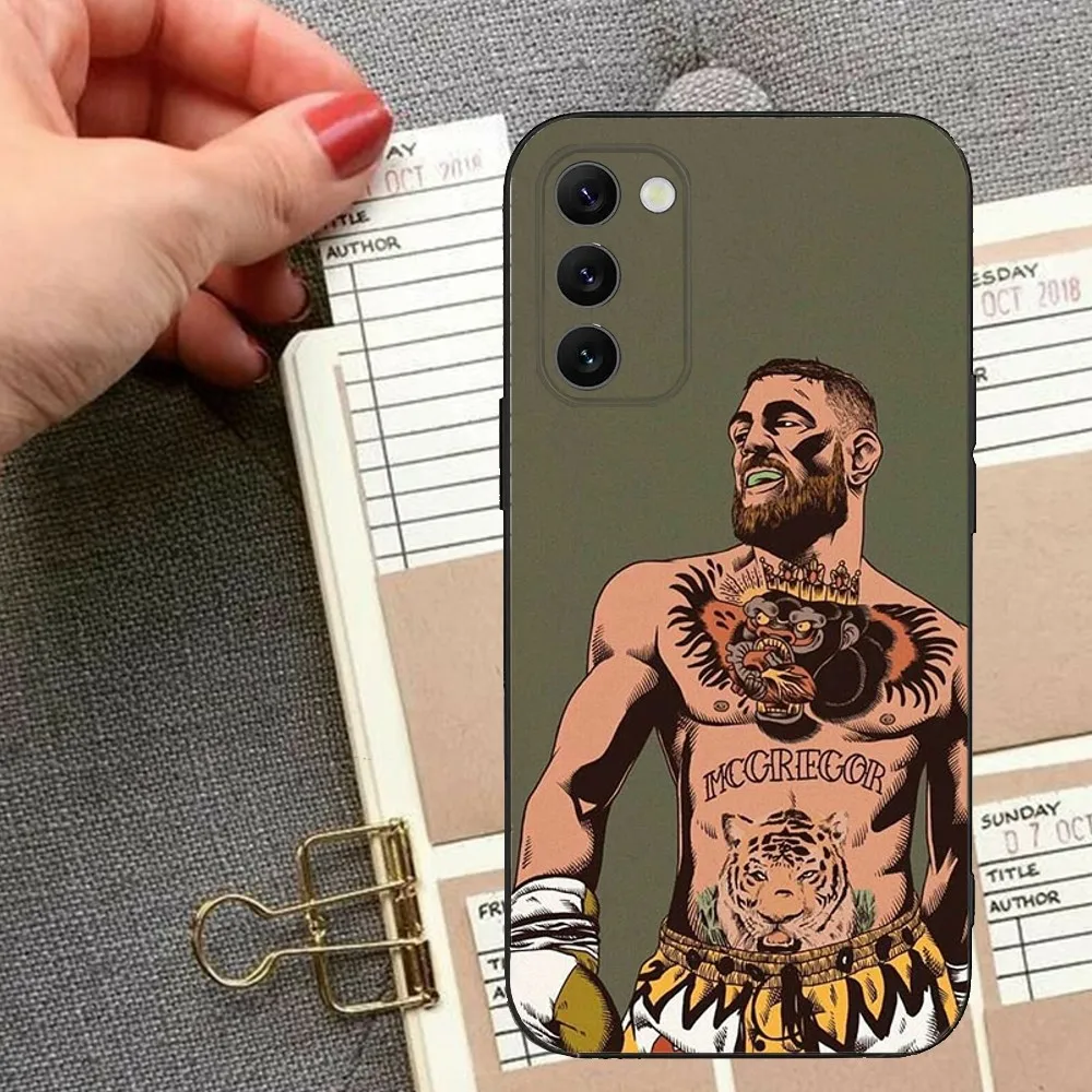 C-Conor McGregor Boxing Phone Case For Samsung Galaxy A20,A21s,A22,A31,A32,A52,A53,A72,73,A80,A91Soft Black Cover image 3