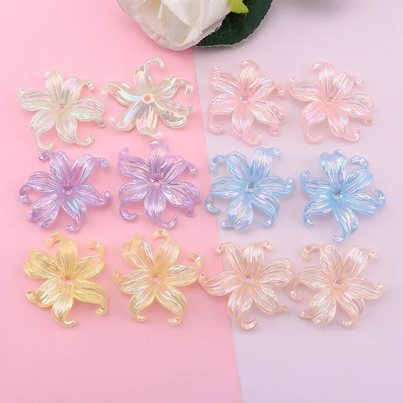 10-20Pcs Glitter Flowers Crafts Resin Accessories DIY Hairpin Earrings Decor Materials Flat Back Resin Supplies Art Applique