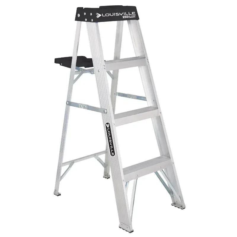 4' Aluminum Step Ladder, 250-lb Capacity,  ladder  stairs