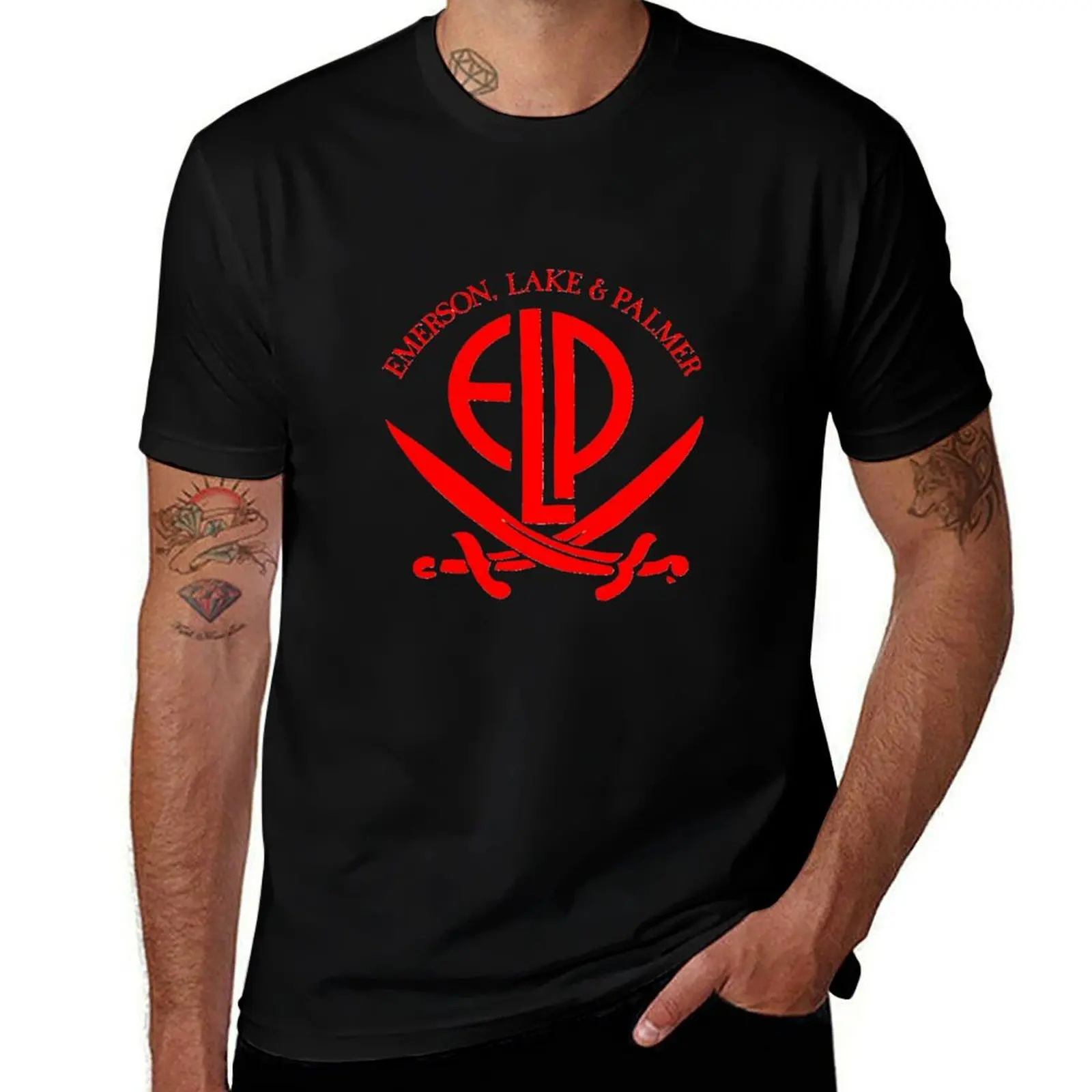 

Palmer And Emerson Lake red T-Shirt anime t shirts for man t shirts for man graphic funny man t shirts for men T-Shirt