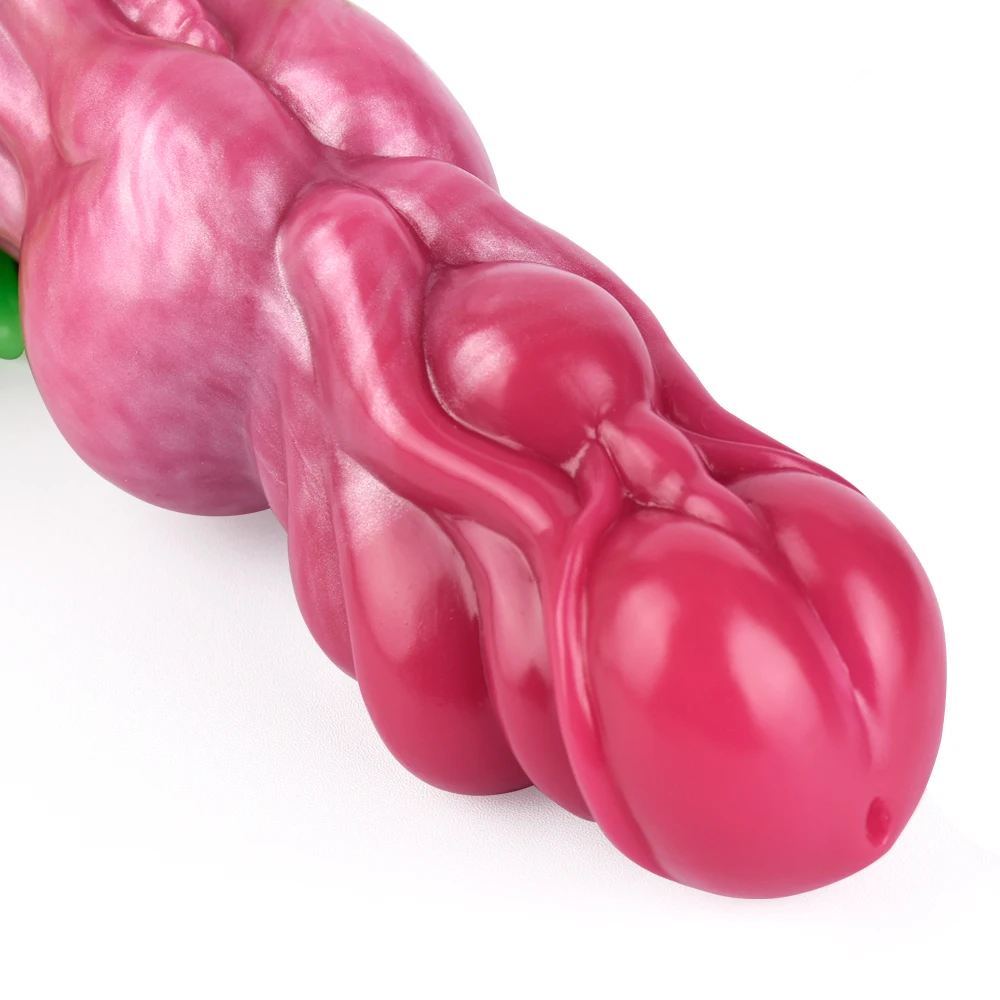 FAAK Fantasy Knot Dildo With Sucker Textured Satisfaction Monster Penis Luminous Sex Toys For Women Men Silicone  Anal Plug