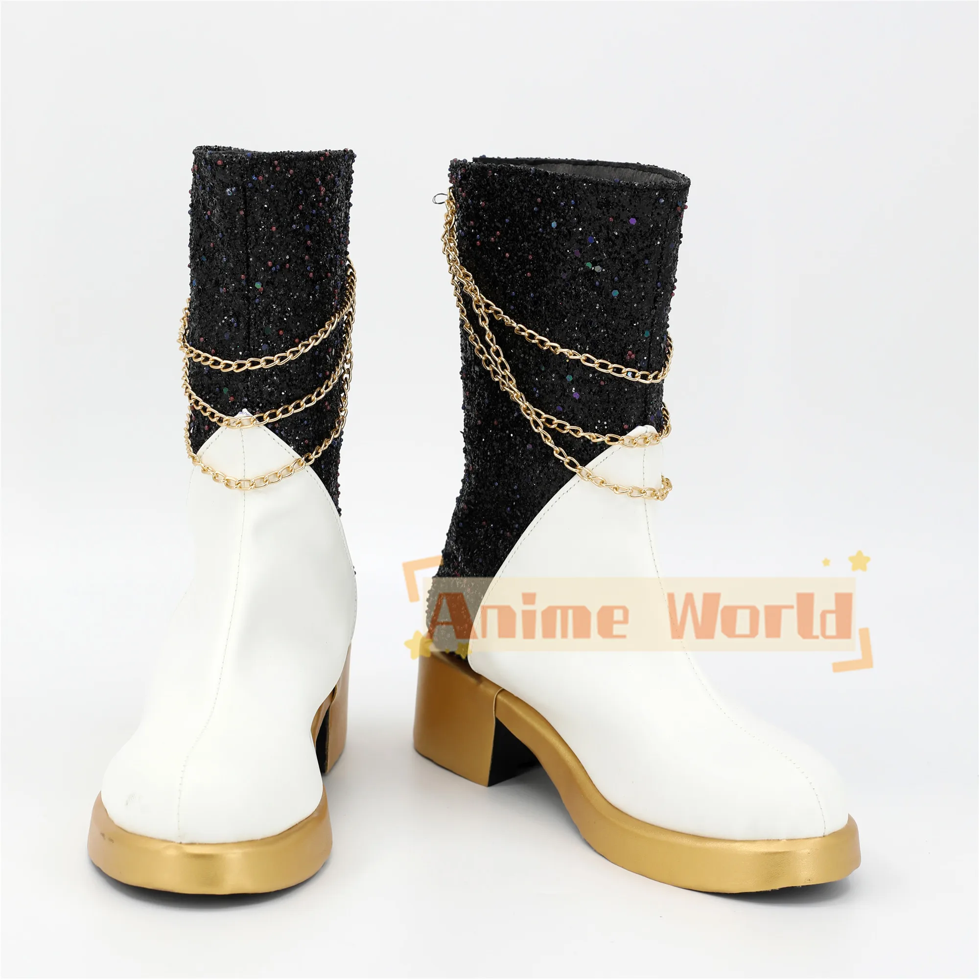 เด็กชายเด็กหญิงอะนิเมะเคป๊อปคอสเพลย์นักล่าปีศาจมิระคอสเพลย์รองเท้าบูท PU รองเท้าฮาโลวีนคอสเพลย์อุปกรณ์ประกอบฉากสั่งทำพิเศษ